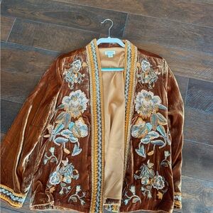 Sundance Velvet Embroidered Cardigan